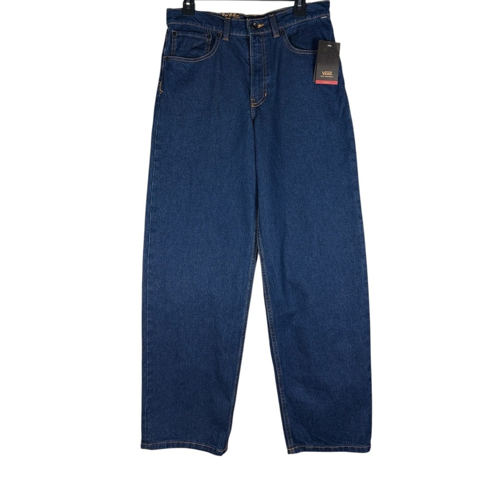 Vans Check-5 Jeans Mens 30/20 Blue Loose Fit Denim Skate Pants NWT $65